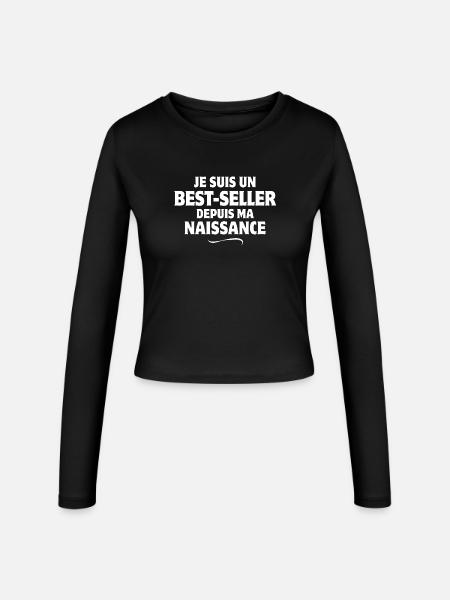 Perfektion, ich bin perfekt, perfekt - Frauen Slim Fit Langarmshirt - Schwarz