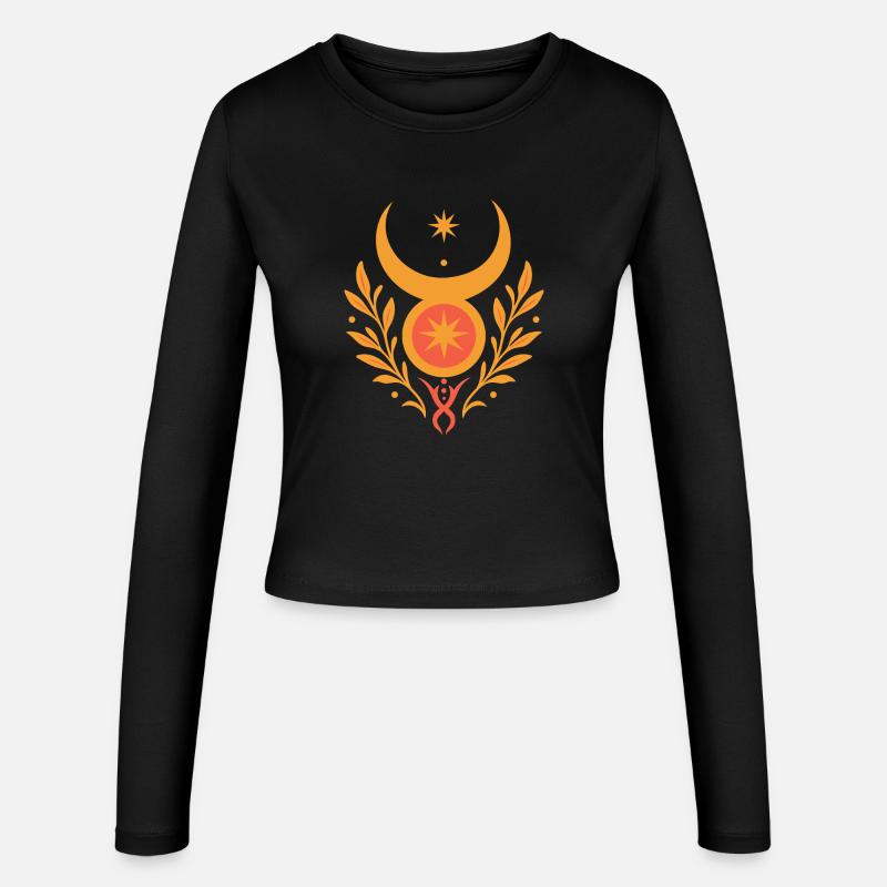 Midsummer Sun God - Pagan & Wicca - Women's Slim Fit Longsleeve - black