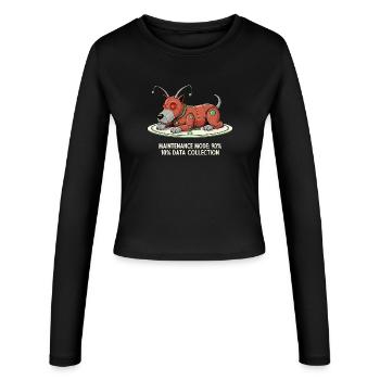 Mode maintenance : Collecter des données - Manches longues slim fit Femme - noir - Devant - AI Model Female 172 light (172cm)