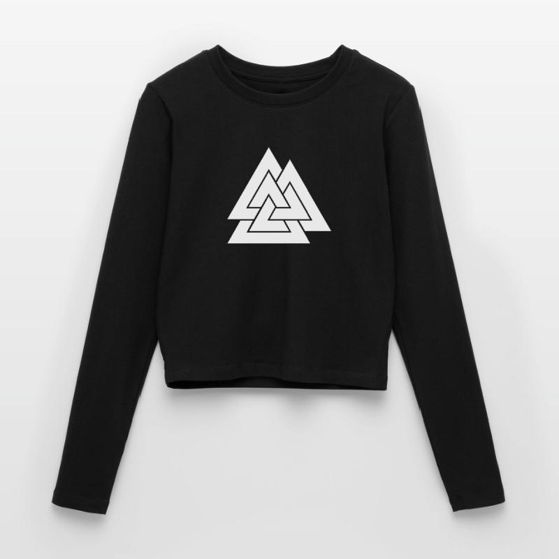 Geometric triangular nesting Women's Slim Fit Longsleeve