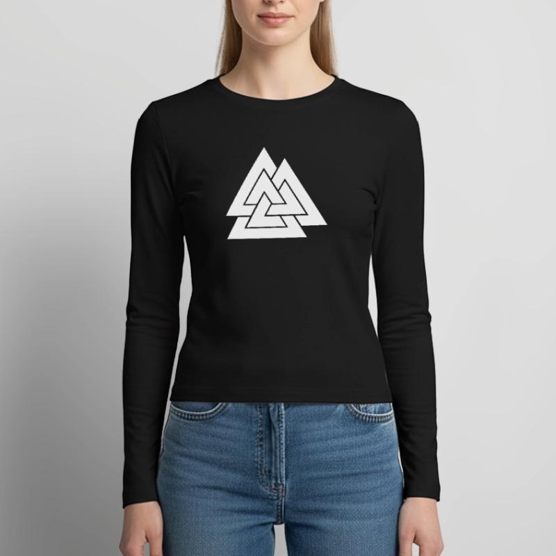 Geometric triangular nesting Women's Slim Fit Longsleeve