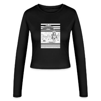 OVNI Western Knight - Manches longues slim fit Femme - noir - Devant - AI Model Female 172 light (172cm)