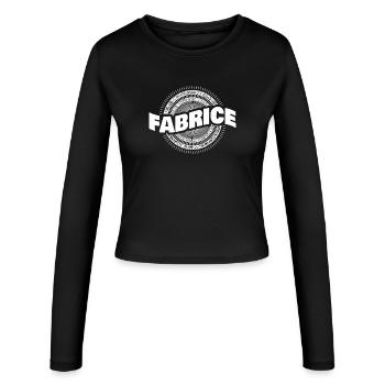 Gift idea Fabrice - Women's Slim Fit Longsleeve - black - Front - AI Model Female 172 light (172cm)