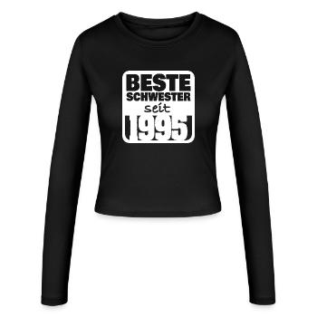 Frères et sœurs 1995 - Manches longues slim fit Femme - noir - Devant - AI Model Female 172 light (172cm)
