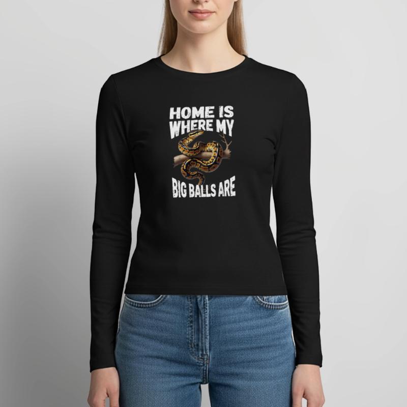 King Python Snakes Lover Terrarium Python Women's Slim Fit Longsleeve