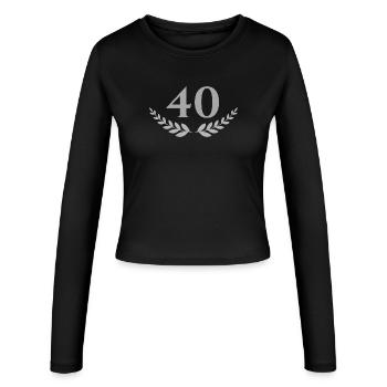 40 - Manches longues slim fit Femme - noir - Devant - AI Model Female 172 light (172cm)