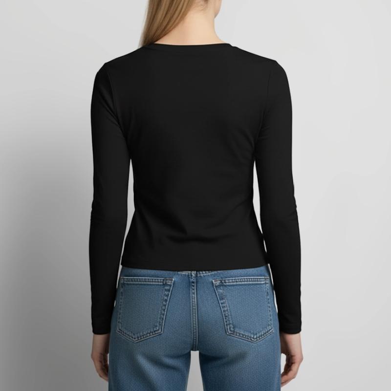 OLD POSTCODE POSTCODE RETRO 8370 RAINDORF HEIMATT Women's Slim Fit Longsleeve