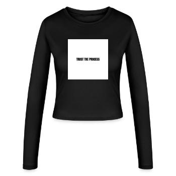 Fiez-vous au processus - Manches longues slim fit Femme - noir - Devant - AI Model Female 172 light (172cm)