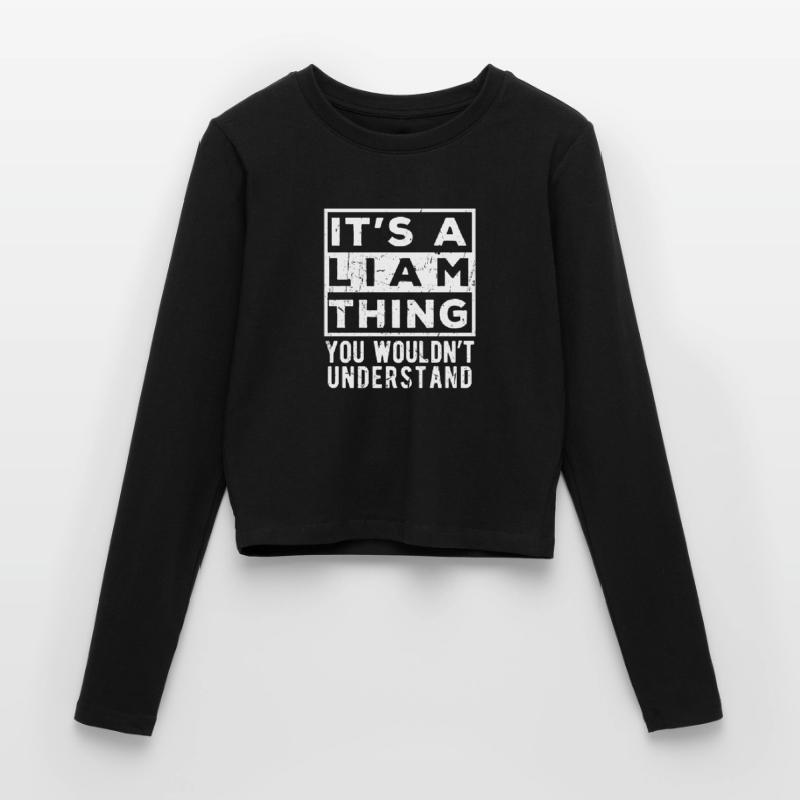 C’est une affaire de Liam que tu ne comprendrais pas Manches longues slim fit Femme