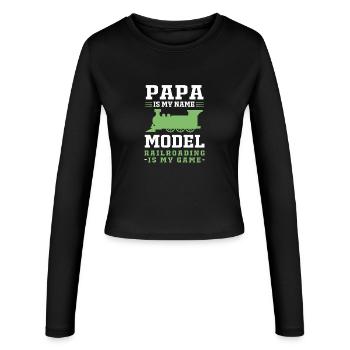 Maquettisme ferroviaire Fabricant de maquettes - Manches longues slim fit Femme - noir - Devant - AI Model Female 172 light (172cm)