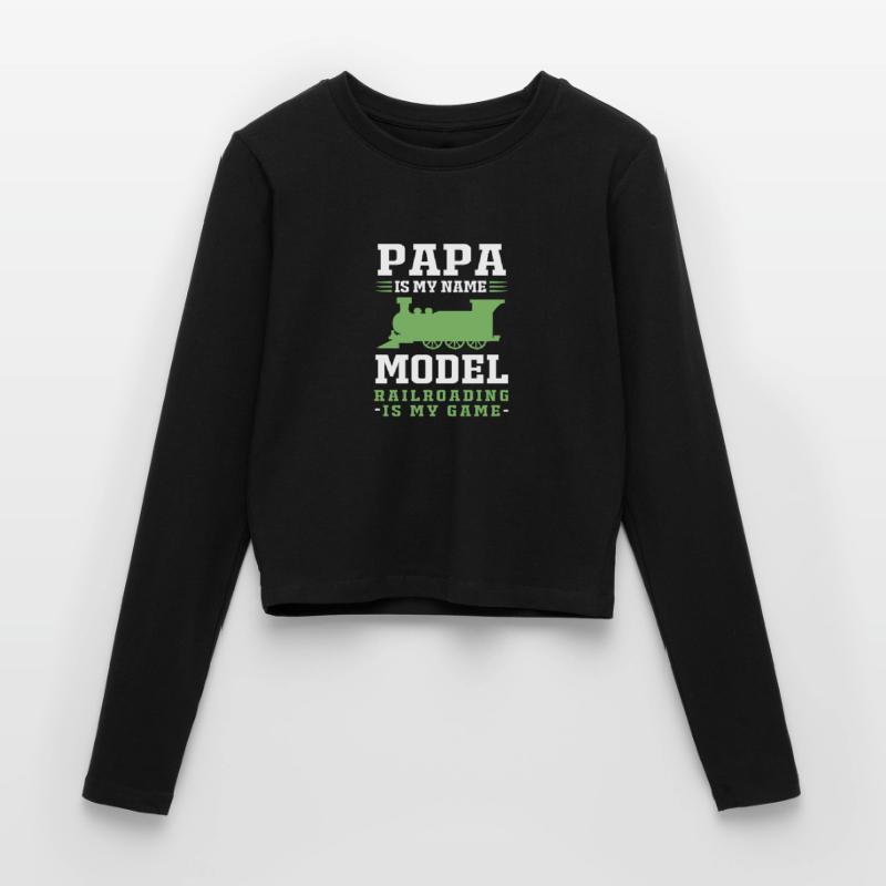 Model Railway Model Making Model Maker Women's Slim Fit Longsleeve