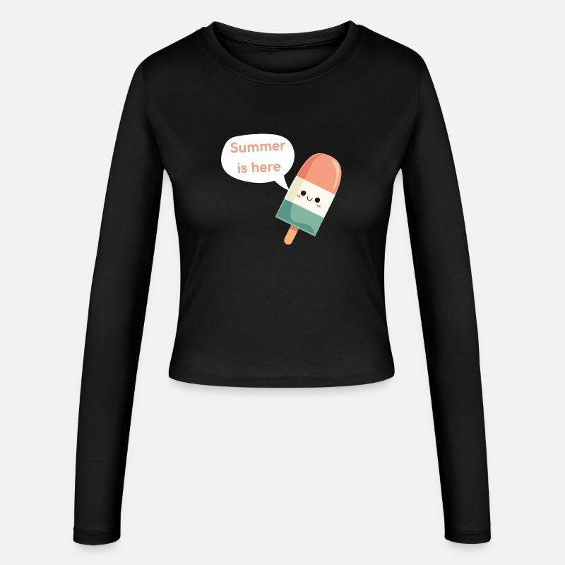Summer Is Here - Women's Slim Fit Longsleeve - black