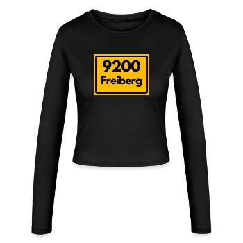 ANCIEN CODE POSTAL 9200 SAXE FREIBERG CODE POSTAL - Manches longues slim fit Femme - noir - Devant - AI Model Female 172 light (172cm)