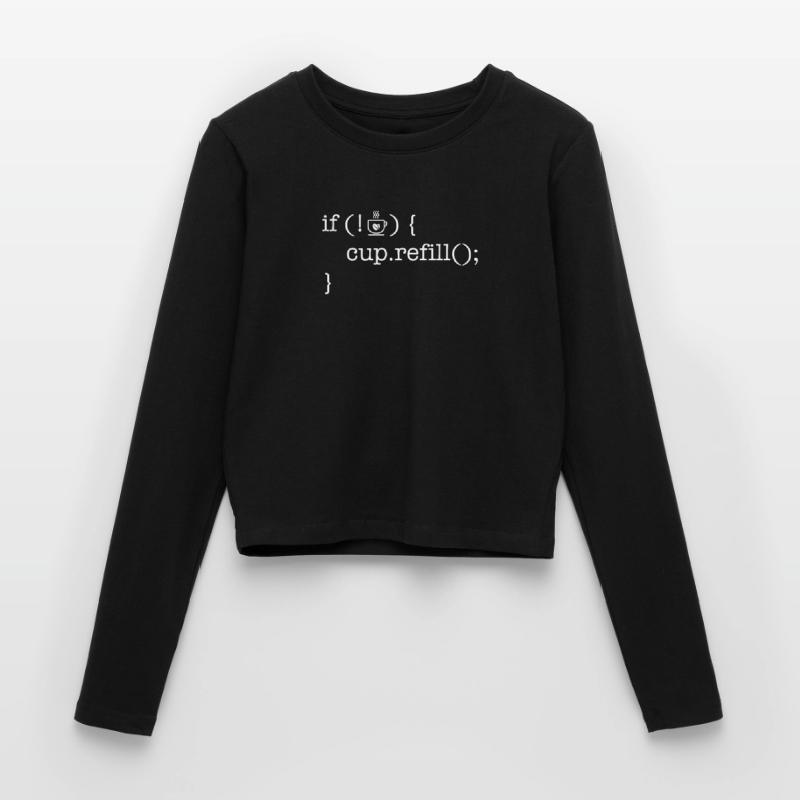 Coffee code lover software developer programmer Women's Slim Fit Longsleeve