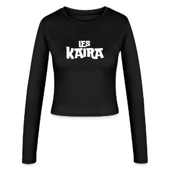 Kaïra, scum, movie fan - Women's Slim Fit Longsleeve - black - Front - AI Model Female 172 light (172cm)