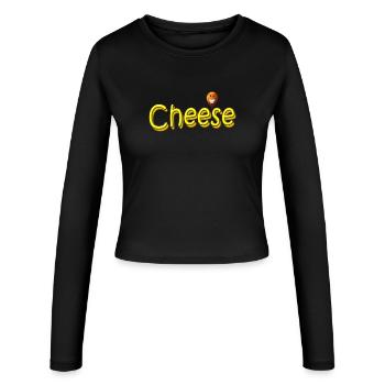 fromage - Manches longues slim fit Femme - noir - Devant - AI Model Female 172 light (172cm)