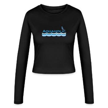 AQUAHOLIC - Manches longues slim fit Femme - noir - Devant - AI Model Female 172 light (172cm)