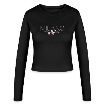 MILANO – Blossom Chic - Manches longues slim fit Femme - noir - Devant - AI Model Female 172 light (172cm)