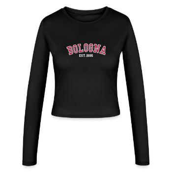 Bologne Est. 2005 - Manches longues slim fit Femme - noir - Devant - AI Model Female 172 light (172cm)