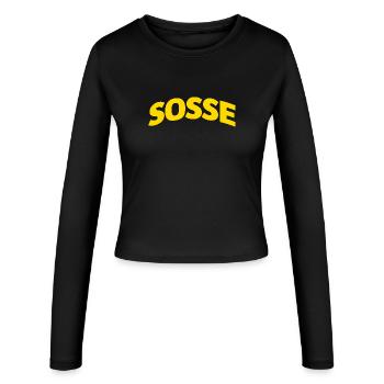 Sosse pour toujours - Manches longues slim fit Femme - noir - Devant - AI Model Female 172 light (172cm)