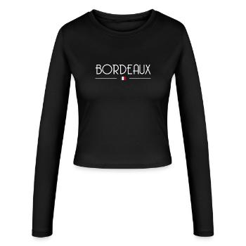 Bordeaux - Manches longues slim fit Femme - noir - Devant - AI Model Female 172 light (172cm)