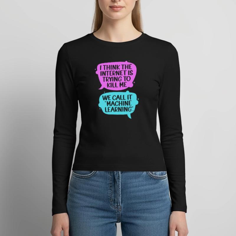 GPT Programmierer Coder Frauen Slim Fit Langarmshirt