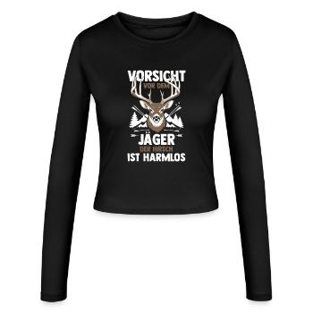 Chasse Chasse Chasseurs Chasseurs - Manches longues slim fit Femme - noir - Devant - AI Model Female 172 light (172cm)