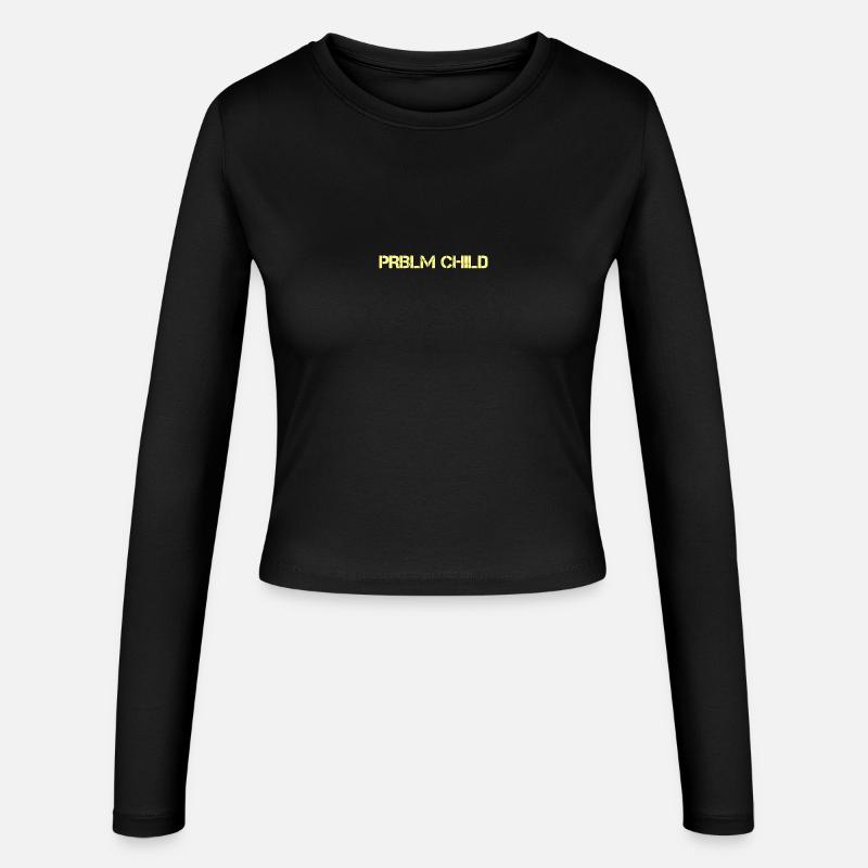Problem child - Women's Slim Fit Longsleeve - black