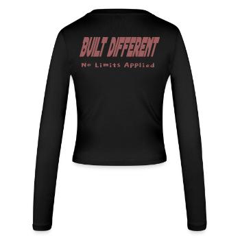 Construit différemment – Aucune limite appliquée - Manches longues slim fit Femme - noir - Dos - AI Model Female 172 light (172cm)