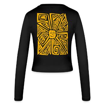 STRANGE SUN  - Manches longues slim fit Femme - noir - Dos - AI Model Female 172 light (172cm)