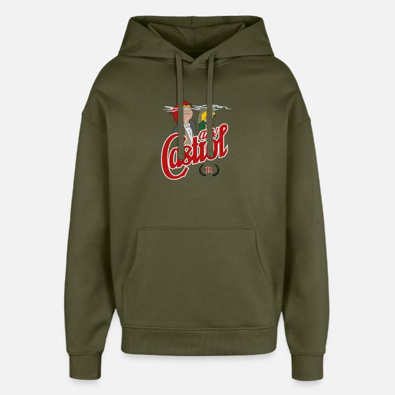 Aah Castrol R. - Sweat à capuche unisexe Stanley/Stella Oversized - kaki