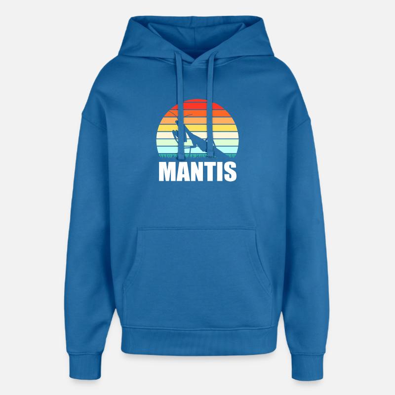 Mantis Gottesanbeter Gottesanbeterin - Oversized Unisex Hoodie von Stanley/Stella - Achtsames Blau