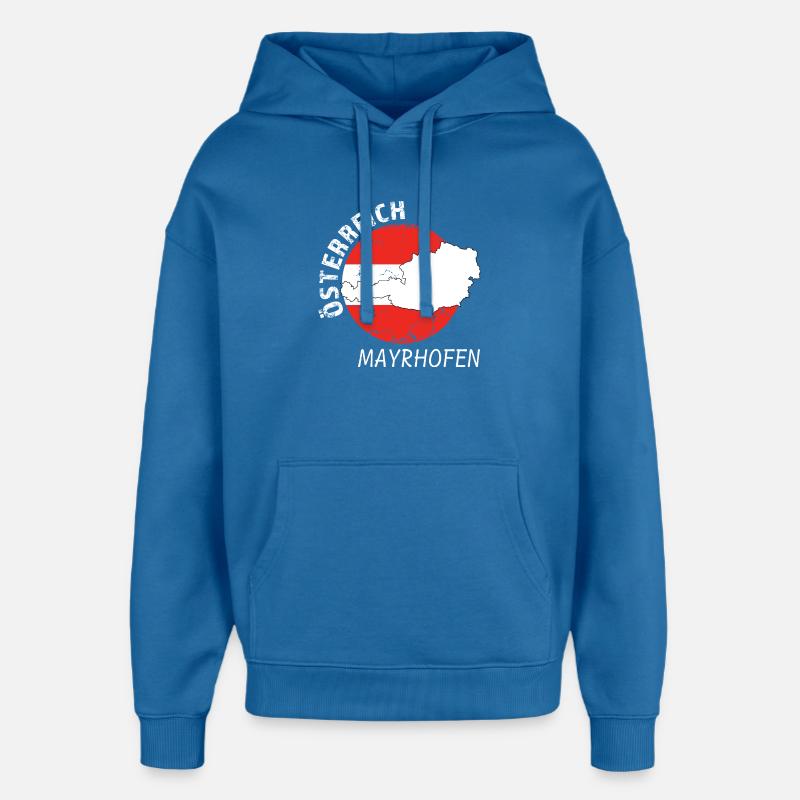 Mayrhofen - Sweat à capuche unisexe Stanley/Stella Oversized - bleu attentif