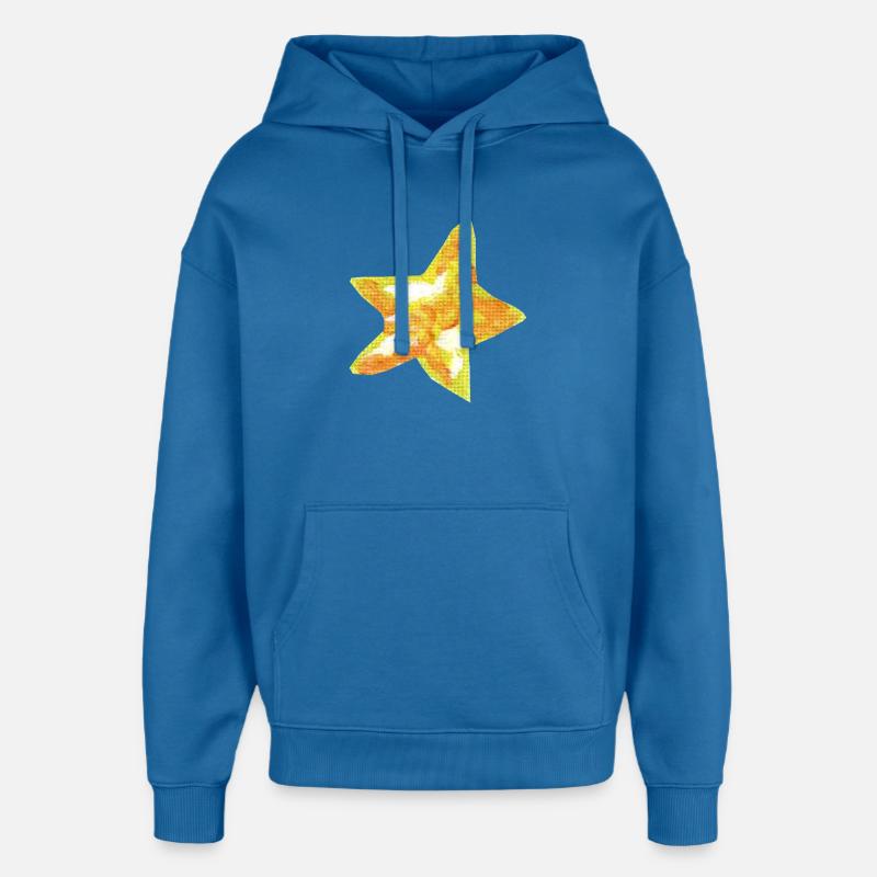 Étoile - Sweat à capuche unisexe Stanley/Stella Oversized - bleu attentif