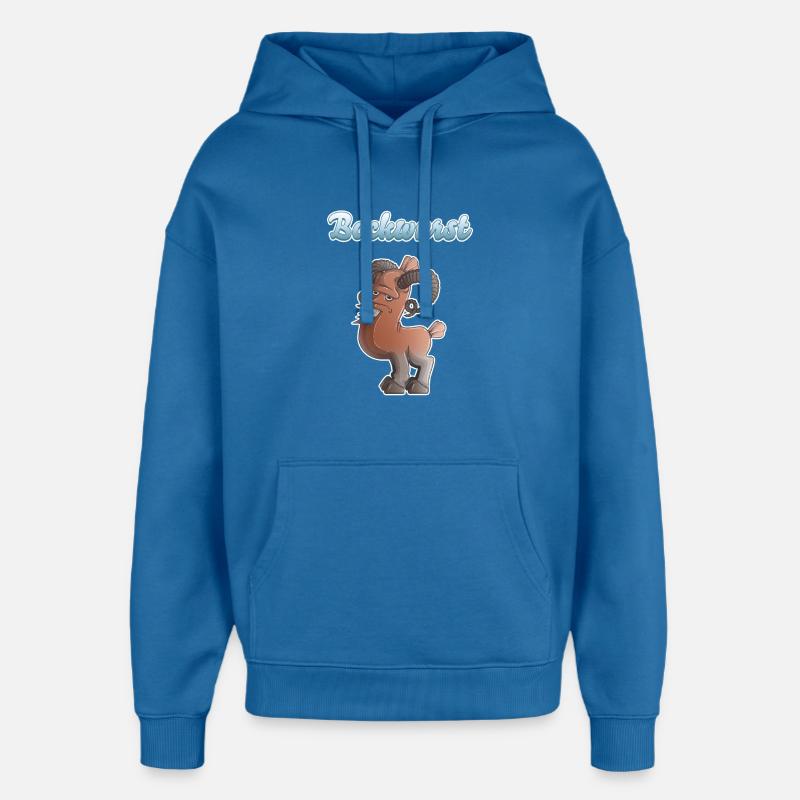 Bockwurst - Sweat à capuche unisexe Stanley/Stella Oversized - bleu attentif
