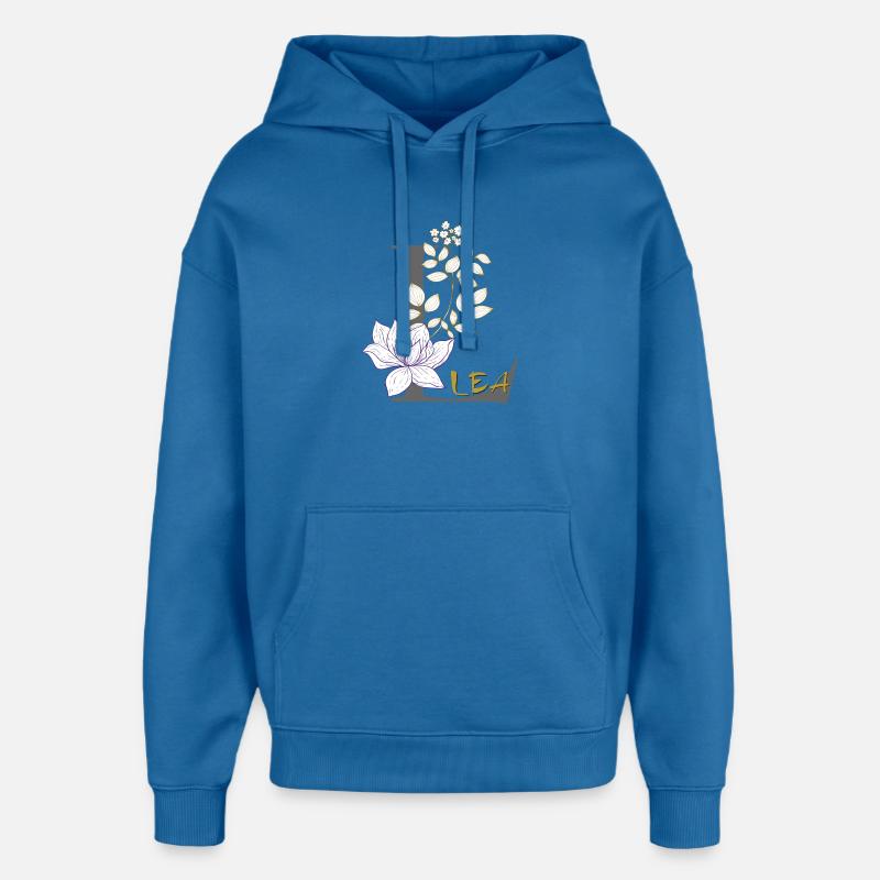 Buchstabe L Initiale Lea - Oversized Unisex Hoodie von Stanley/Stella - Achtsames Blau