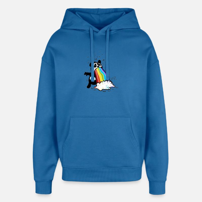 Panda_kotzt - Sweat à capuche unisexe Stanley/Stella Oversized - bleu attentif