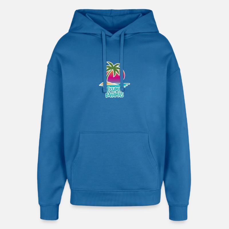 Cadeau de bande dessinée Exuma - Sweat à capuche unisexe Stanley/Stella Oversized - bleu attentif