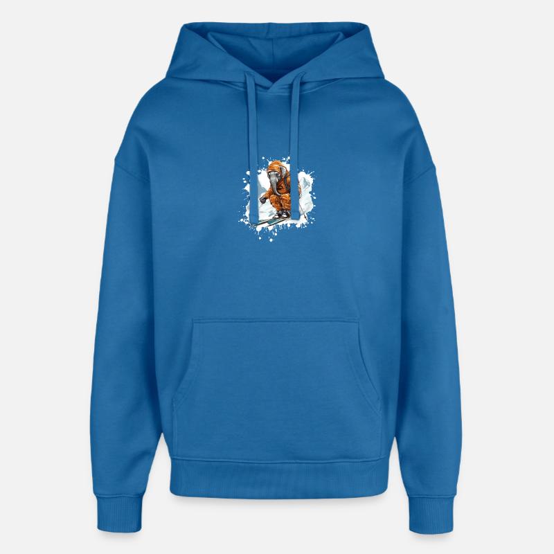Ski d’éléphant Ski - Sweat à capuche unisexe Stanley/Stella Oversized - bleu attentif