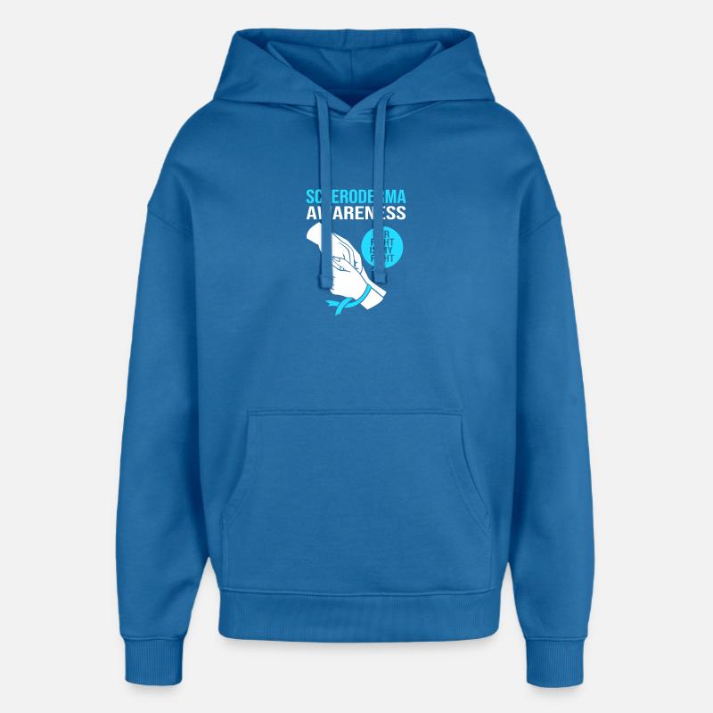 Scleroderma - Oversized Unisex Hoodie by Stanley/Stella - mindful blue