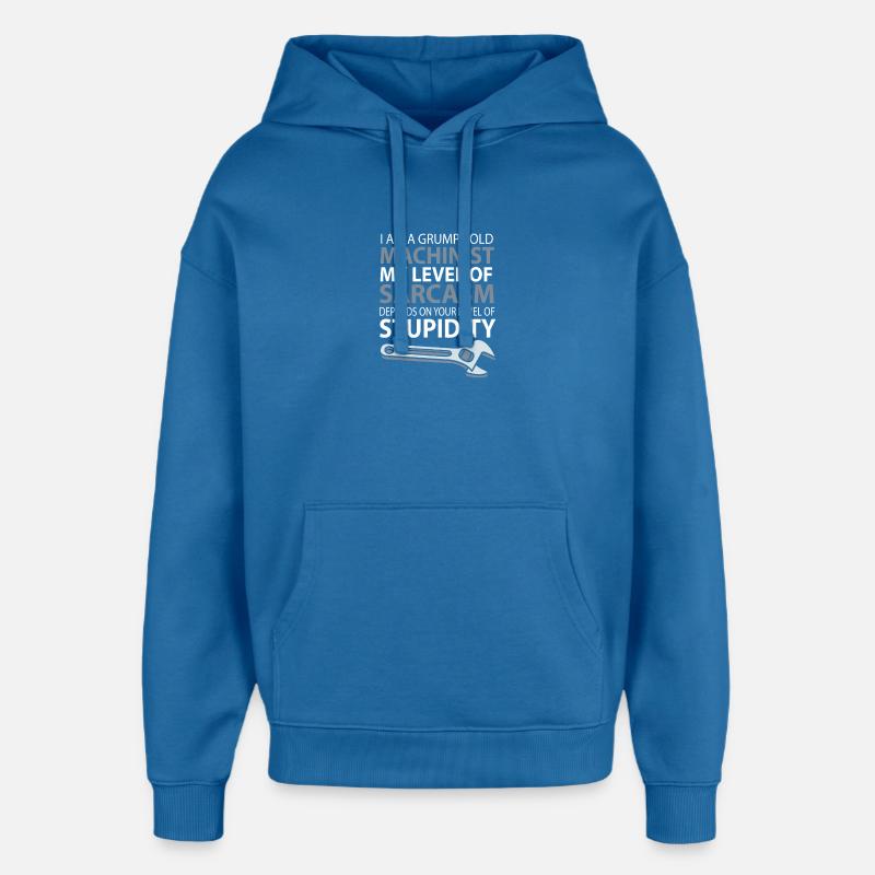 Locksmith Mechanic Mechanical Engineering CNC - Oversized Unisex Hoodie by Stanley/Stella - mindful blue