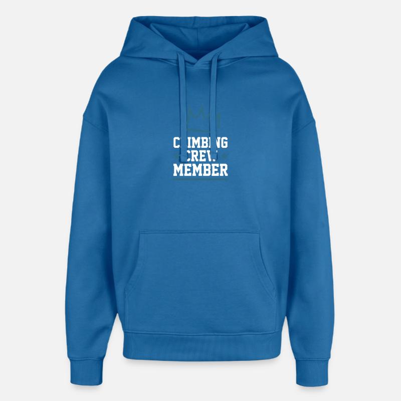 Équipe d’escalade - Sweat à capuche unisexe Stanley/Stella Oversized - bleu attentif