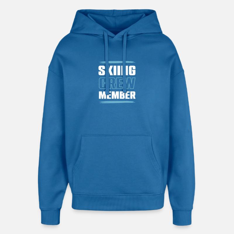Équipe de ski - Sweat à capuche unisexe Stanley/Stella Oversized - bleu attentif