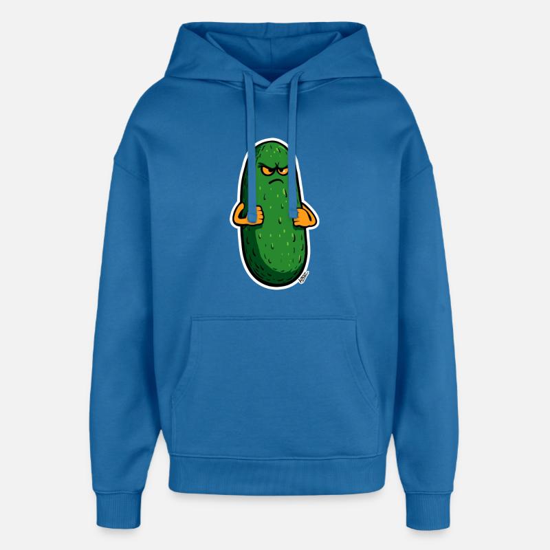 Grumpy Pickle Maskottchen - Oversized Unisex Hoodie von Stanley/Stella - Achtsames Blau