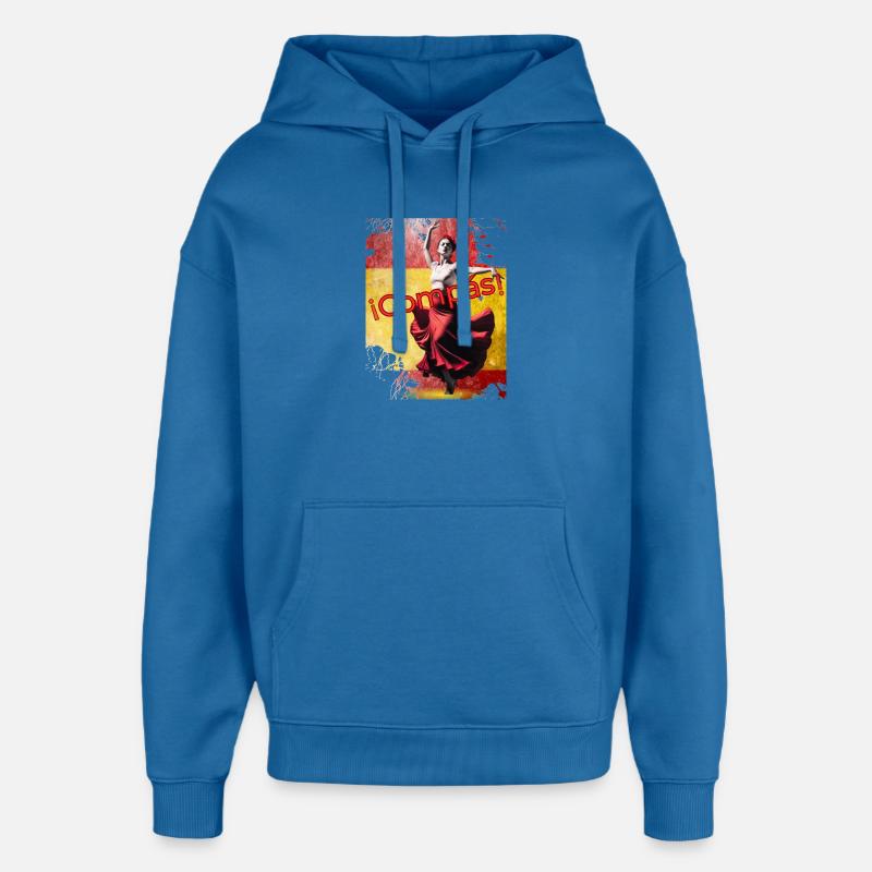 Danseuse de flamenco Compás - Sweat à capuche unisexe Stanley/Stella Oversized - bleu attentif