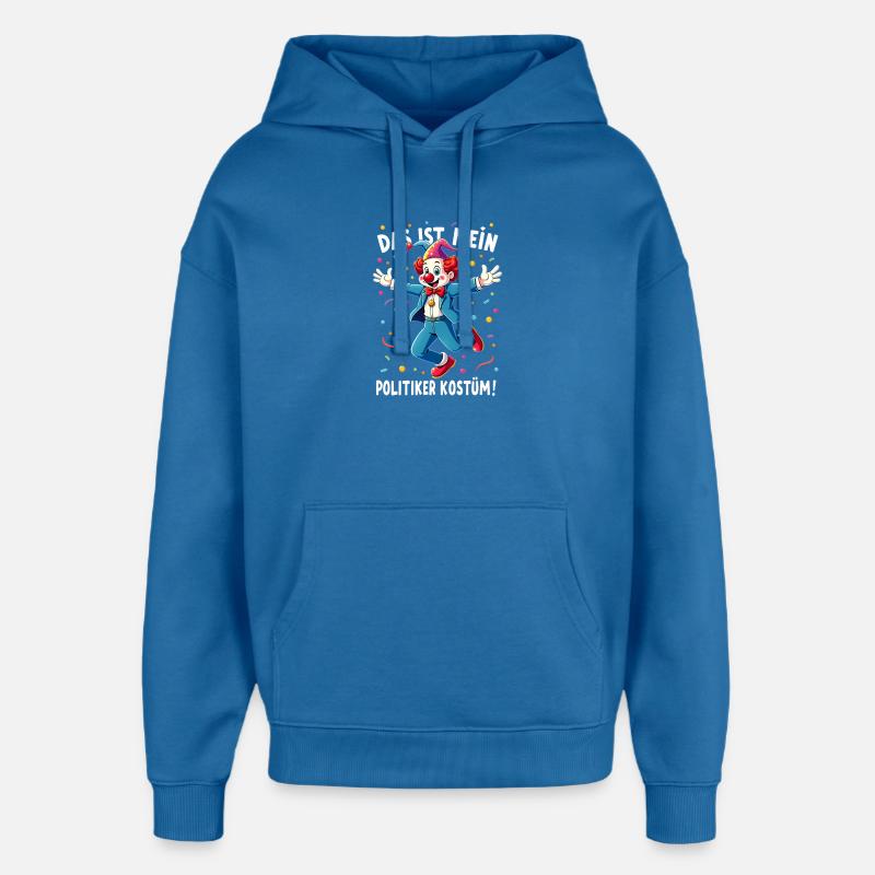 Carnaval costumé Politicien Carnaval - Sweat à capuche unisexe Stanley/Stella Oversized - bleu attentif