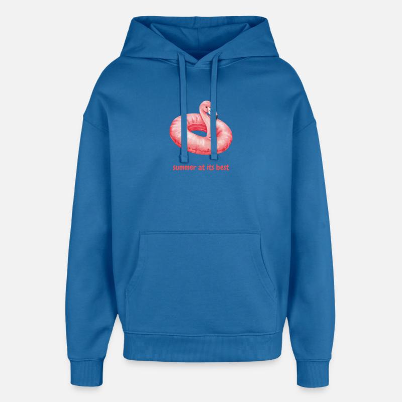 L’été à son meilleur - Sweat à capuche unisexe Stanley/Stella Oversized - bleu attentif