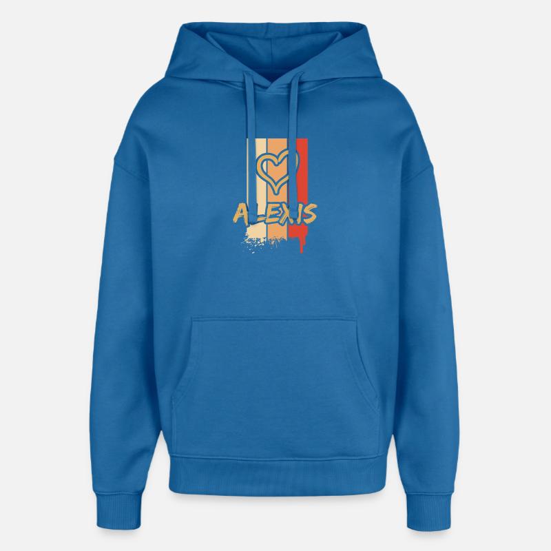Alexis - Sweat à capuche unisexe Stanley/Stella Oversized - bleu attentif