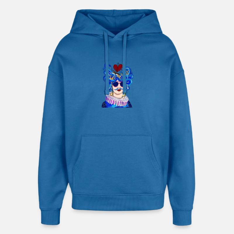 Ce que tu veux - Sweat à capuche unisexe Stanley/Stella Oversized - bleu attentif