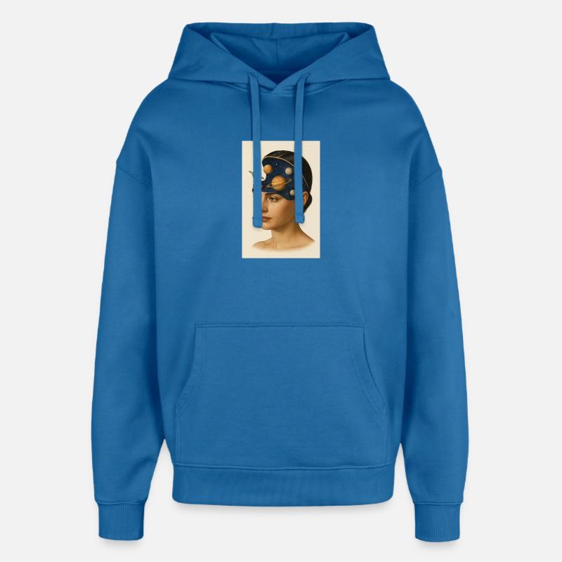 L’ de l’astronomie - Sweat à capuche unisexe Stanley/Stella Oversized - bleu attentif